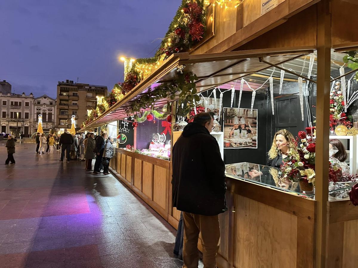 Mercado navideño de Don Benito.