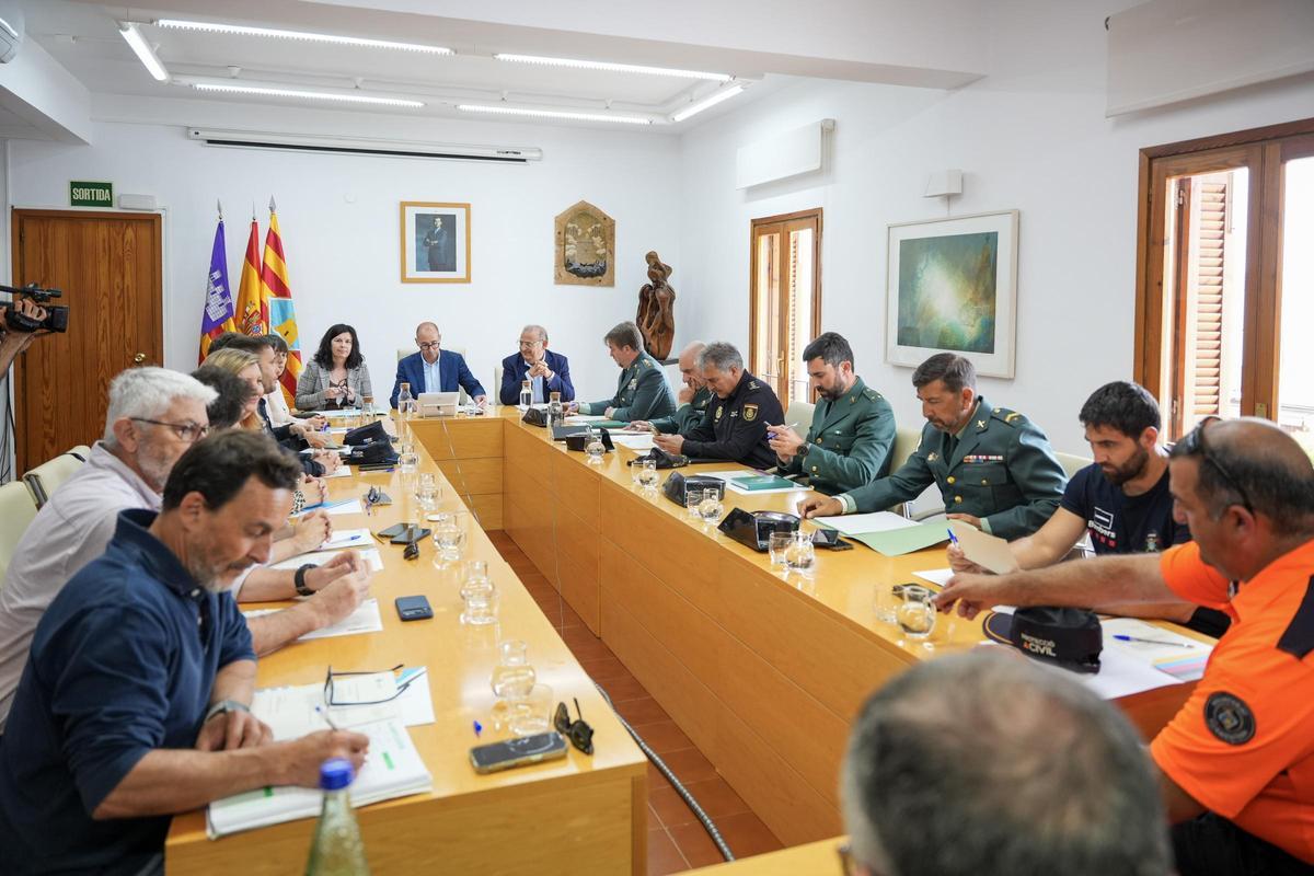 Un momento de la reunión celebrada en el Consell Insular