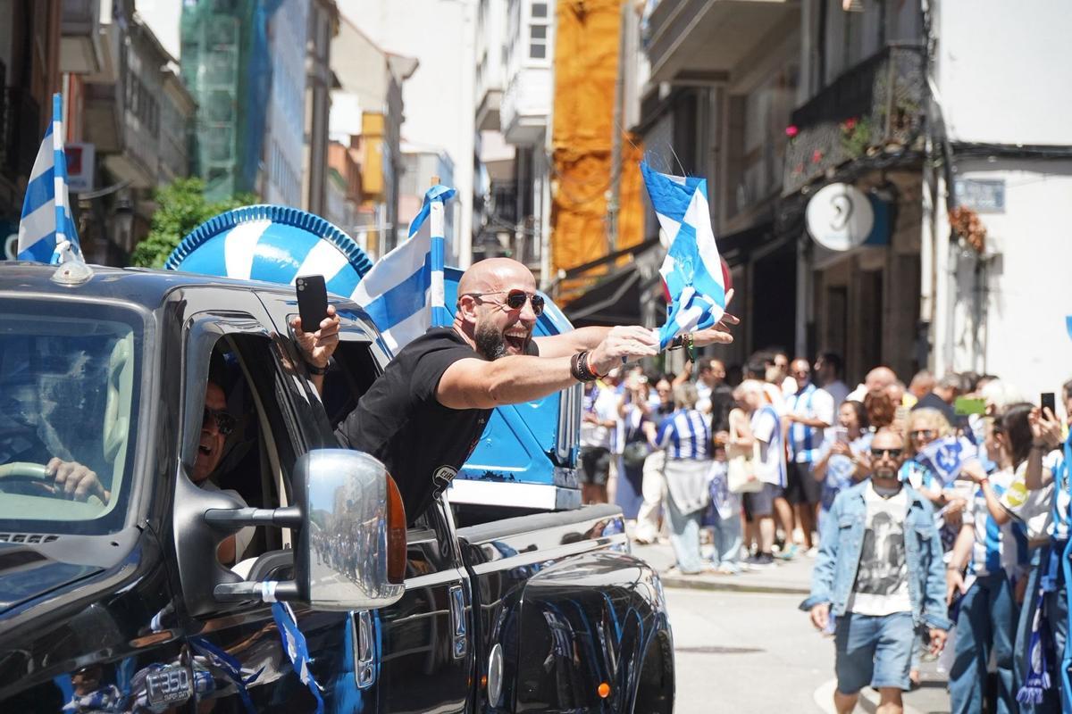 Así fue el ambiente en la calle San Juan y por toda A Coruña antes del Deportivo-Las Palmas