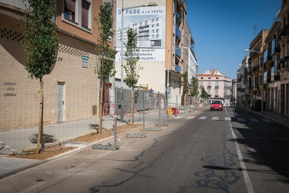 La obra en la calle Prim.