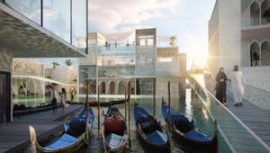 Recreació d’un dels carrers amb canals que formaran el ’resort’ de luxe The Floating Venice, a Dubai.