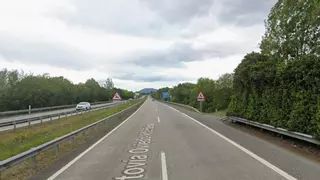 Herido grave un motorista en la autovía del Cantábrico a la altura de Pola de Siero