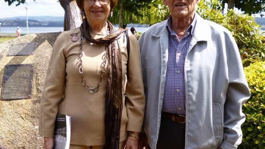 Muchita Guillén y Lolo Placer, ayer en Sada.