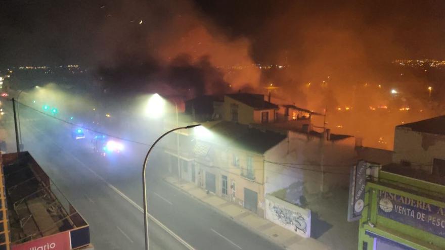 Imagen del incendio en Barriomar