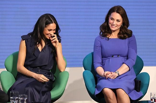 Meghan Markle y Kate Middleton en su primer acto público juntas