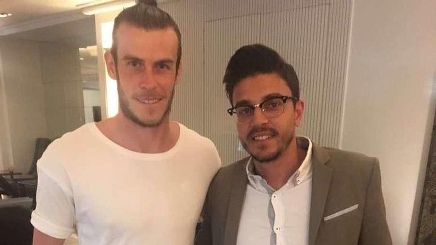 Gareth Bale y Brais Lorenzo, de Stellar Group. // FdV