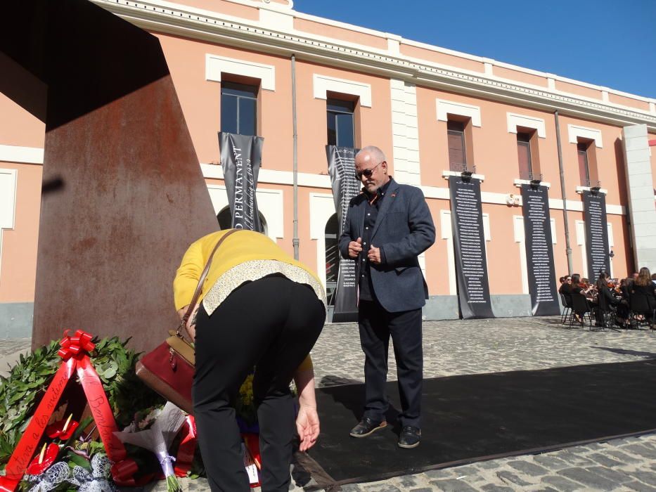 Homenaje a las víctimas del bombardeo franquista en Xàtiva