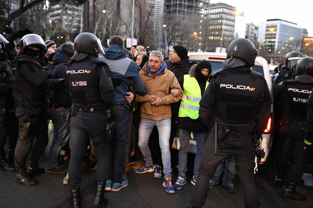 Huelga de taxis en Madrid