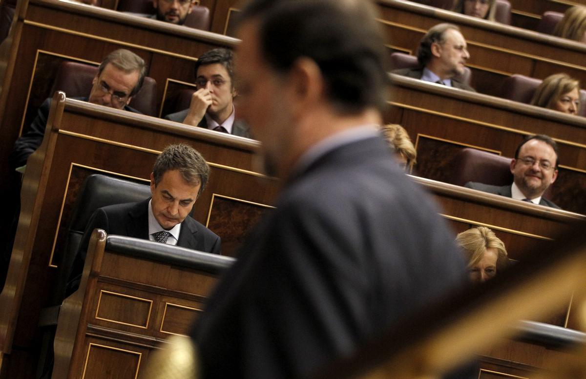 José Luis Rodríguez Zapatero y Mariano Rajoy, en una foto de archivo. 