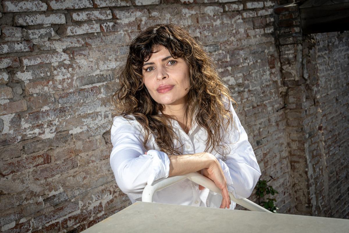 Alicia Kopf, fotografiada antes de la entrevista