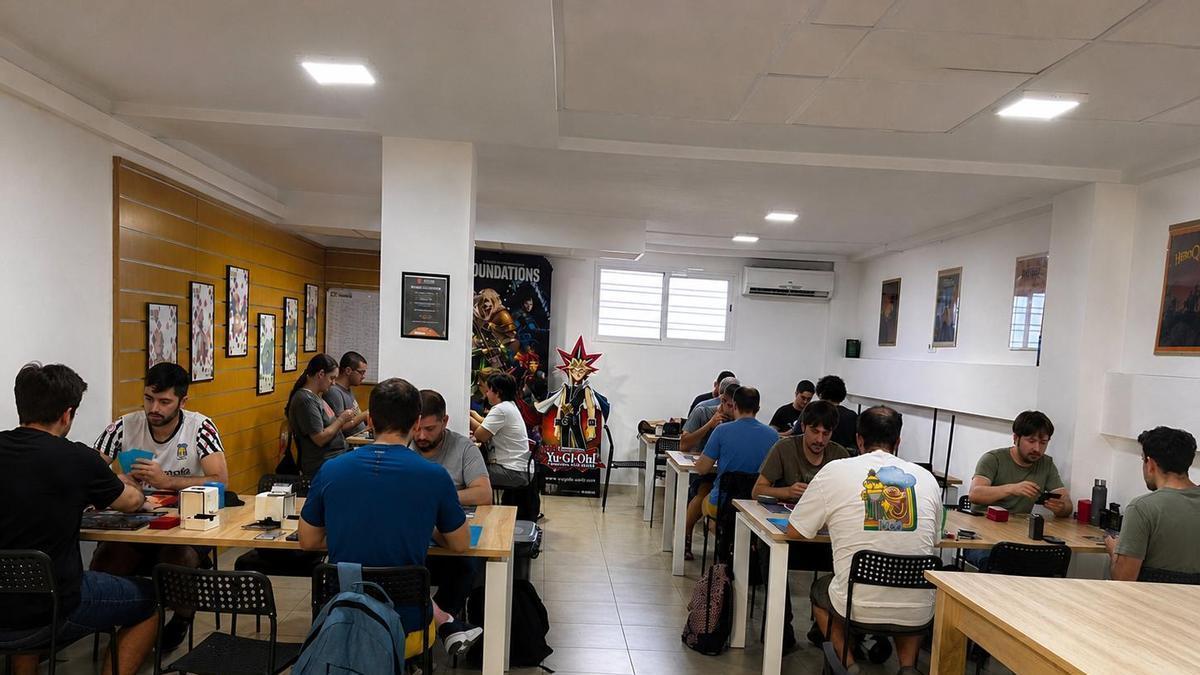 La sala de juego de Júpiter, durante una de sus jornadas de actividad