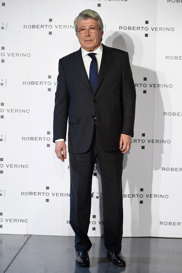 Enrique Cerezo en la presentación de la nueva colección de Roberto Verino