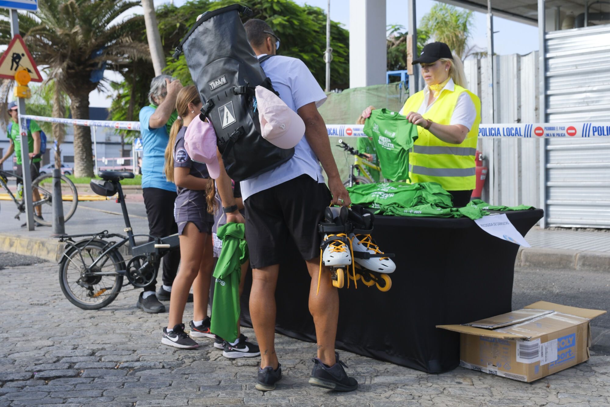 Fiesta de la bici en Las Palmas de Gran Canaria