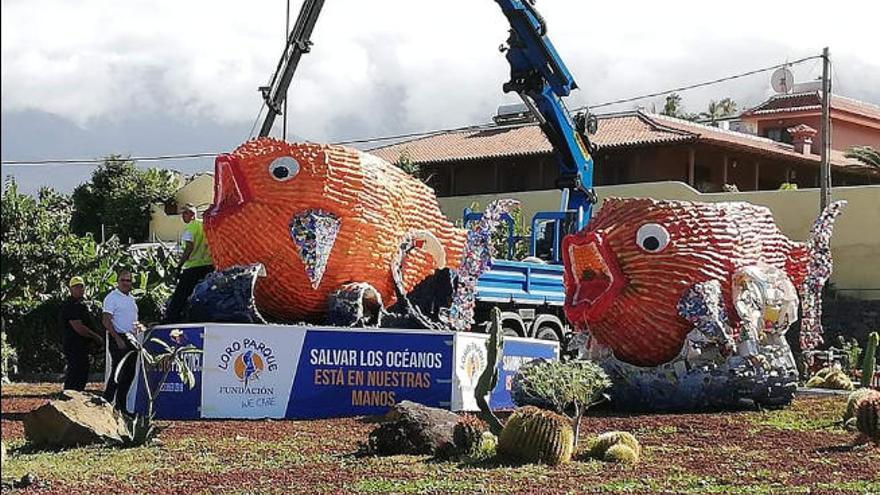 La escultura que será inaugurada en la rotonda de El Toscal-Longuera.