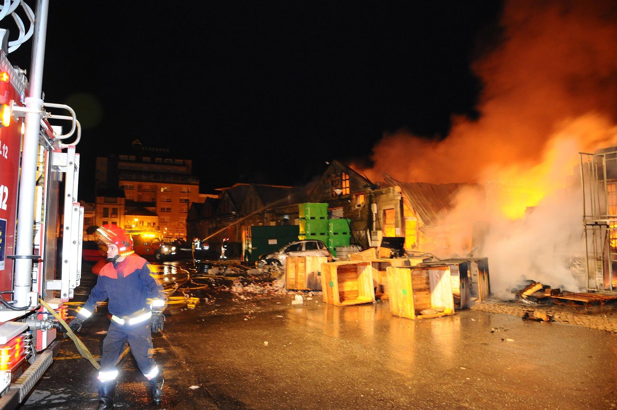 Incendio de Conservas Lago Paganini. Diciembre de 2011