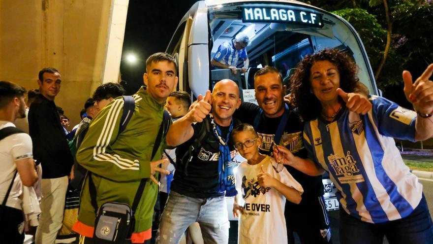 La afición del Málaga CF vuelve a la carretera para apoyar en Ponferrada