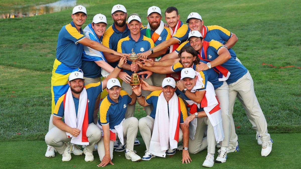 Los jugadores de Europa de la Ryder Cup.