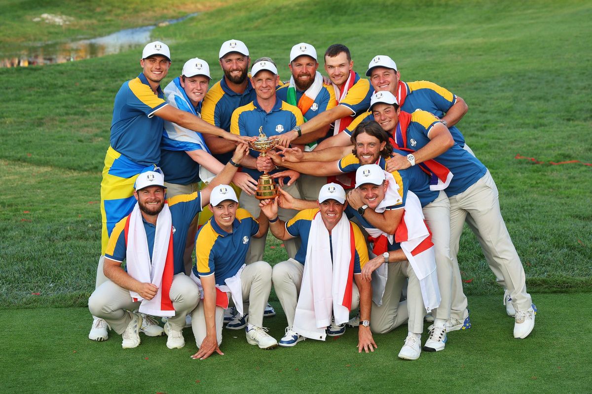 Los jugadores de Europa de la Ryder Cup.