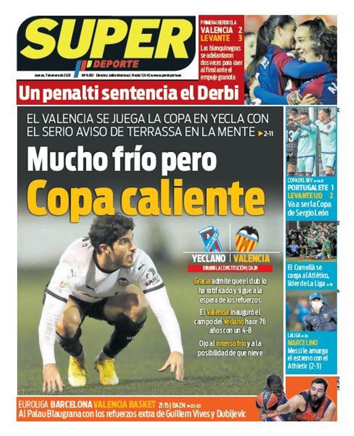 Esta es la portada de SUPER de este jueves