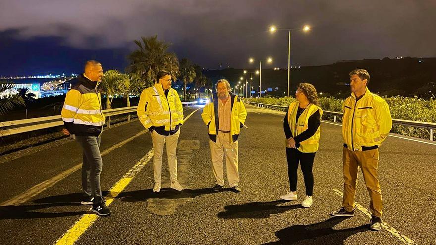 El Cabildo asfalta tres kilómetros de la circunvalación de Las Palmas de Gran Canaria (GC-3)