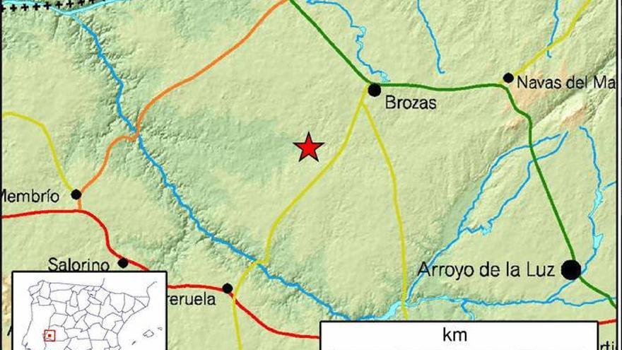 El terremoto en Brozas de 3,2 grados en la escala Richter no provoca daños