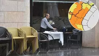 Aemet vuelve a elevar la alerta en Castellón: dos zonas en naranja por lluvias de 40 mm y tormentas hasta el jueves