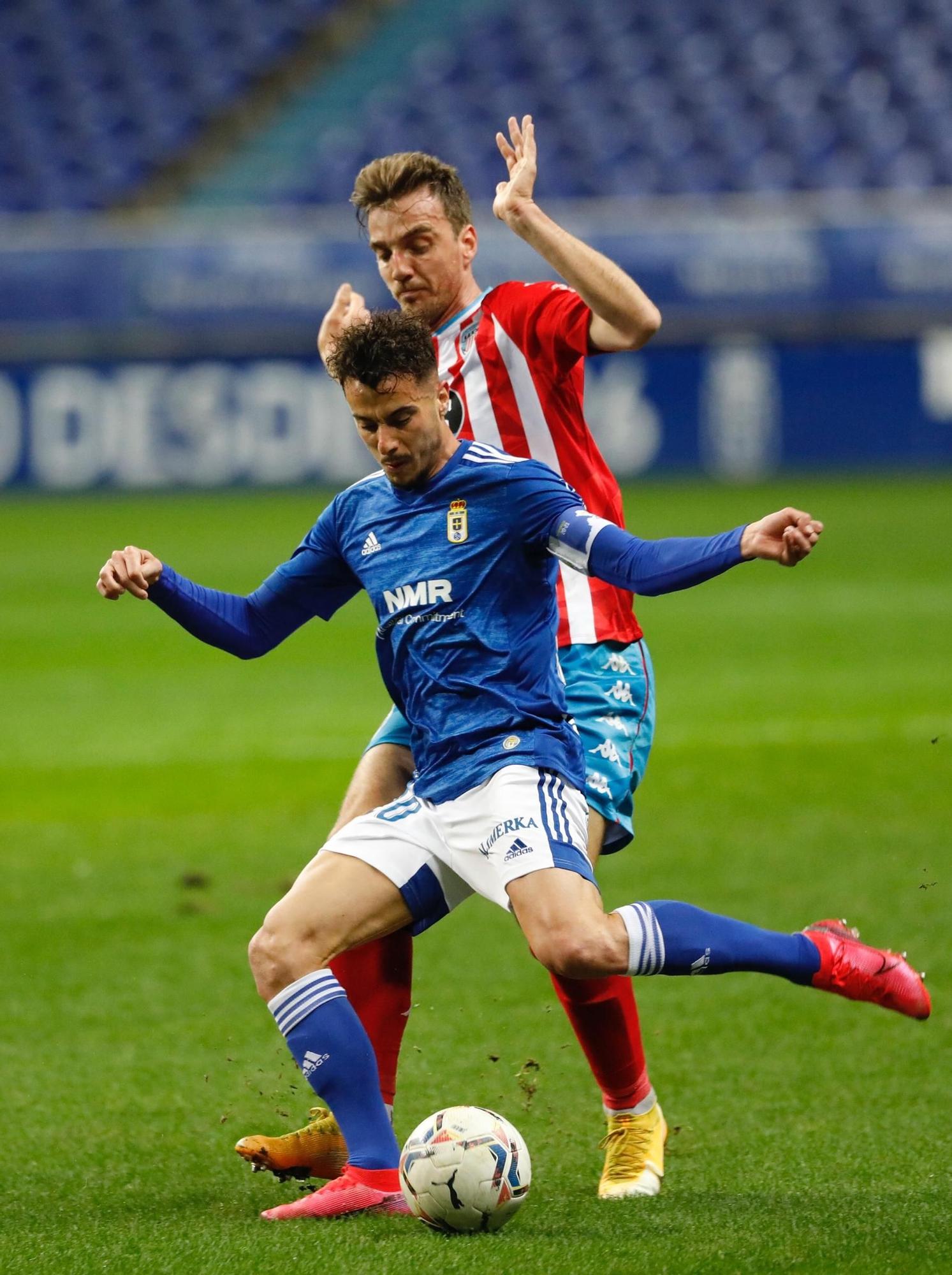 El partido entre el Oviedo y el Lugo, en imágenes