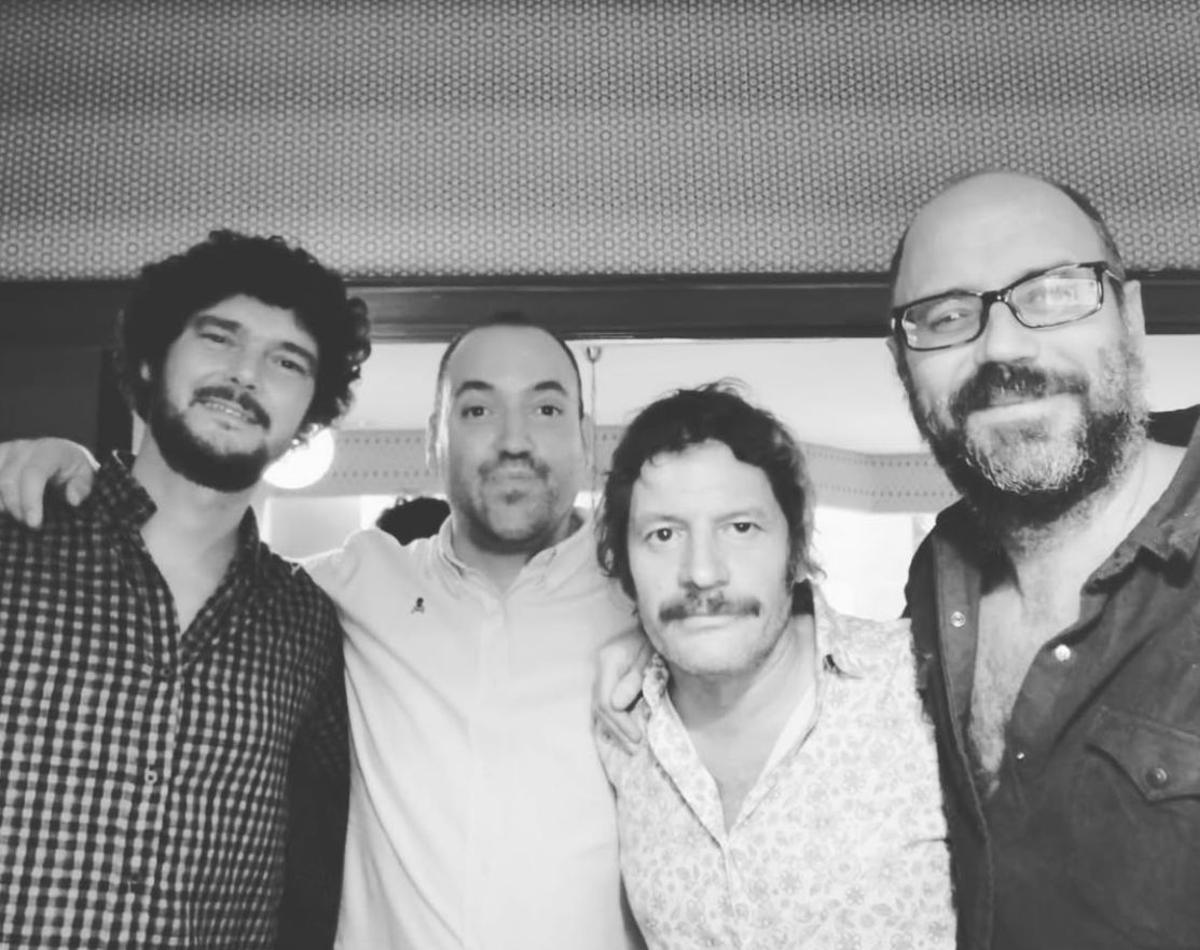 Los socios actuales de Josealfredo: de izda. a dcha., Gato, Iván, Pato y Leandro.