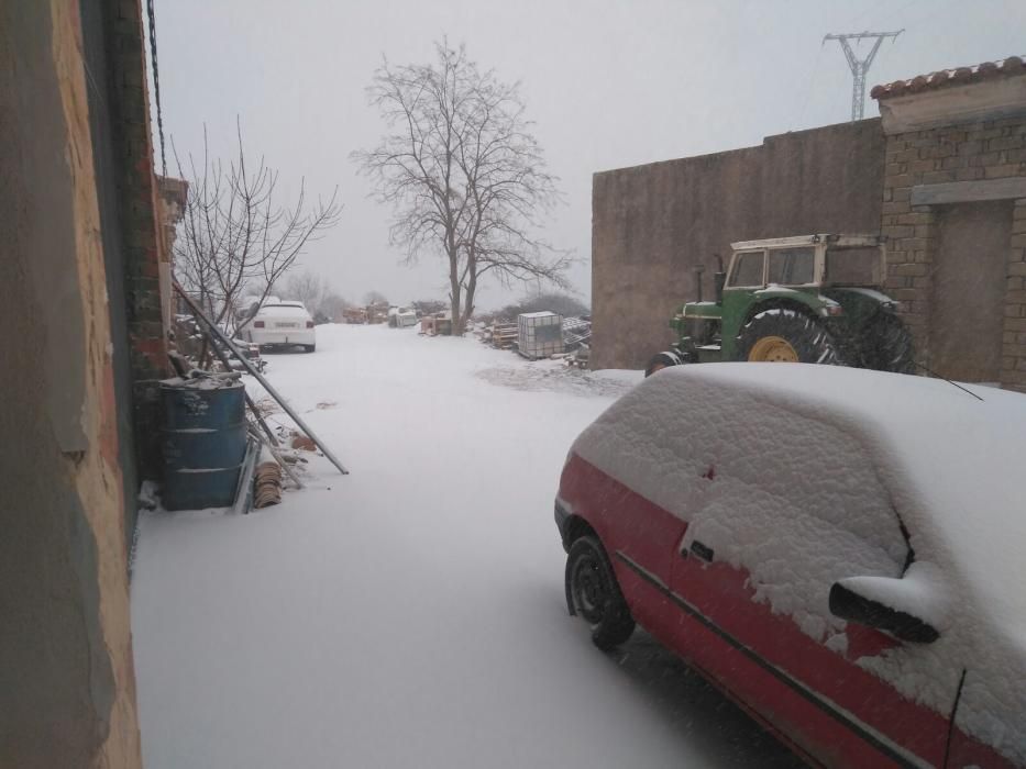 Nieve en Vistabella del Mestrazgo, Castelló.