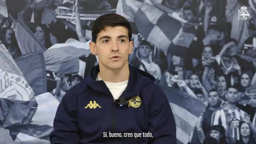 Las primeras palabras de Riki como jugador del Deportivo