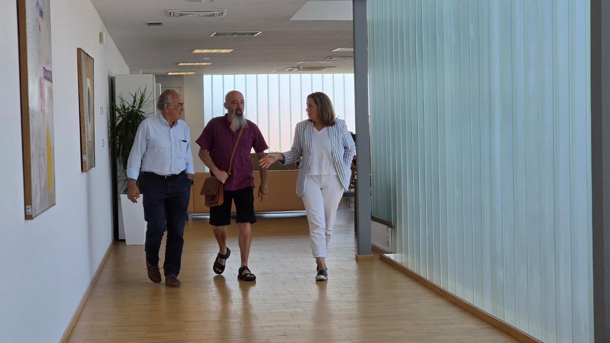 Pepe Fumega, Fiz Axeitos y Luisa Sánchez.