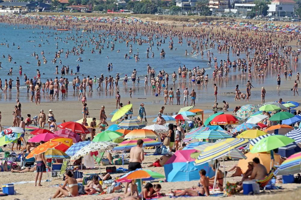 Los arenales de la ciudad olívica rebosaron actividad durante toda la jornada