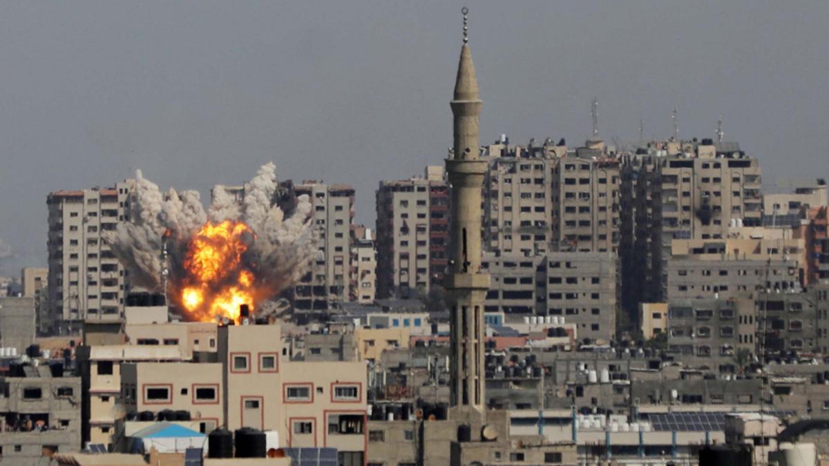 Éxodo palestino en Gaza