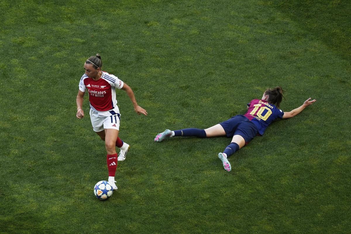 Arsenal-Barça en la final de la Champions (1-0)