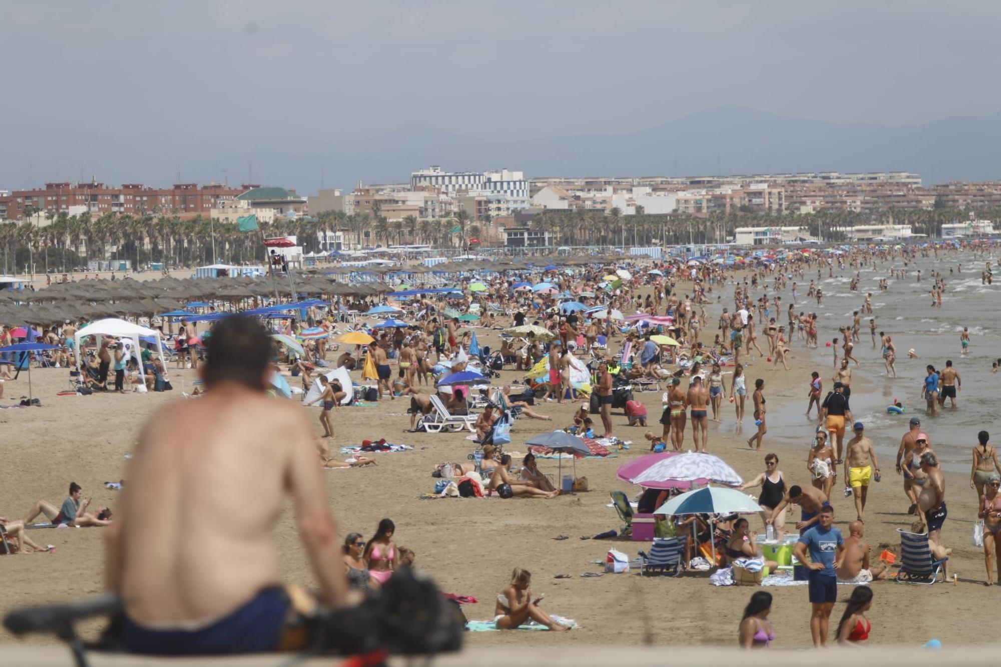 Playas llenas el último fin de semana de julio