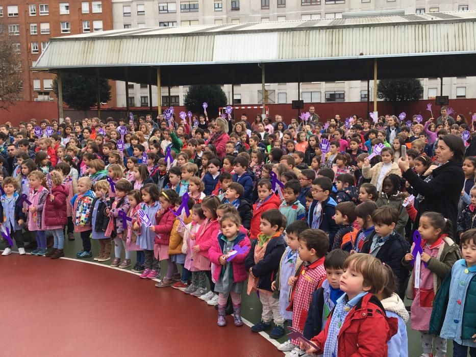 Colegios de Gijón contra la violencia de género.