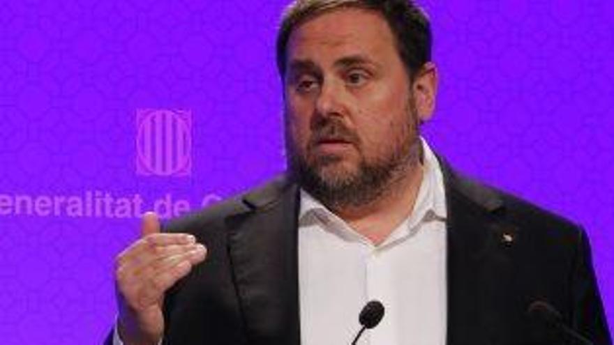 El vicepresident del Govern, Oriol Junqueras