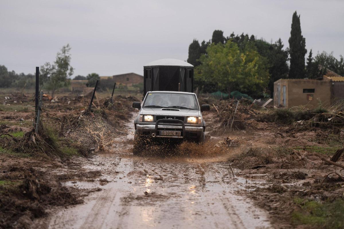 Destrozos provocados por la dana en el Montsià