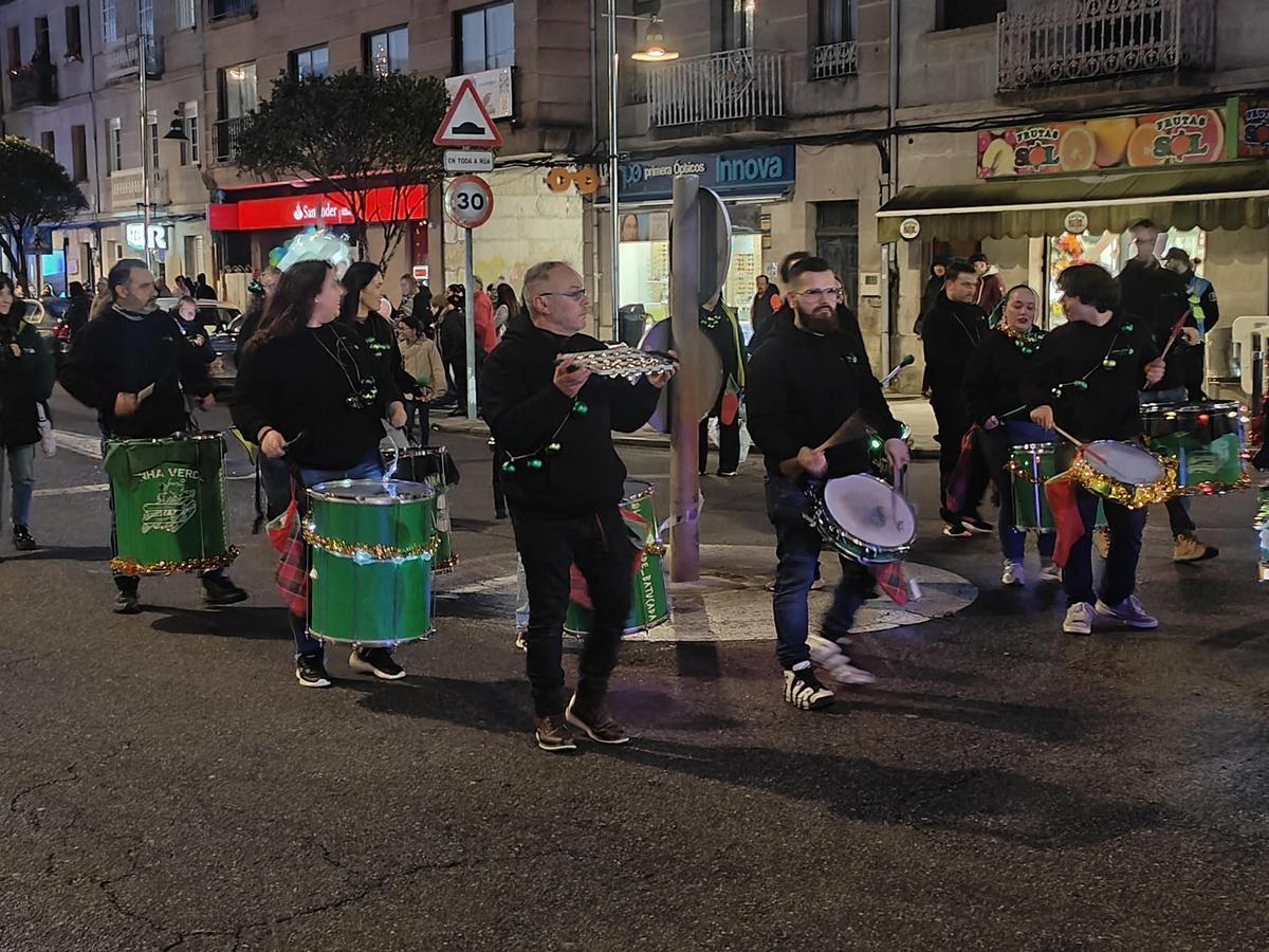 Los Reyes Magos iluminan Moaña