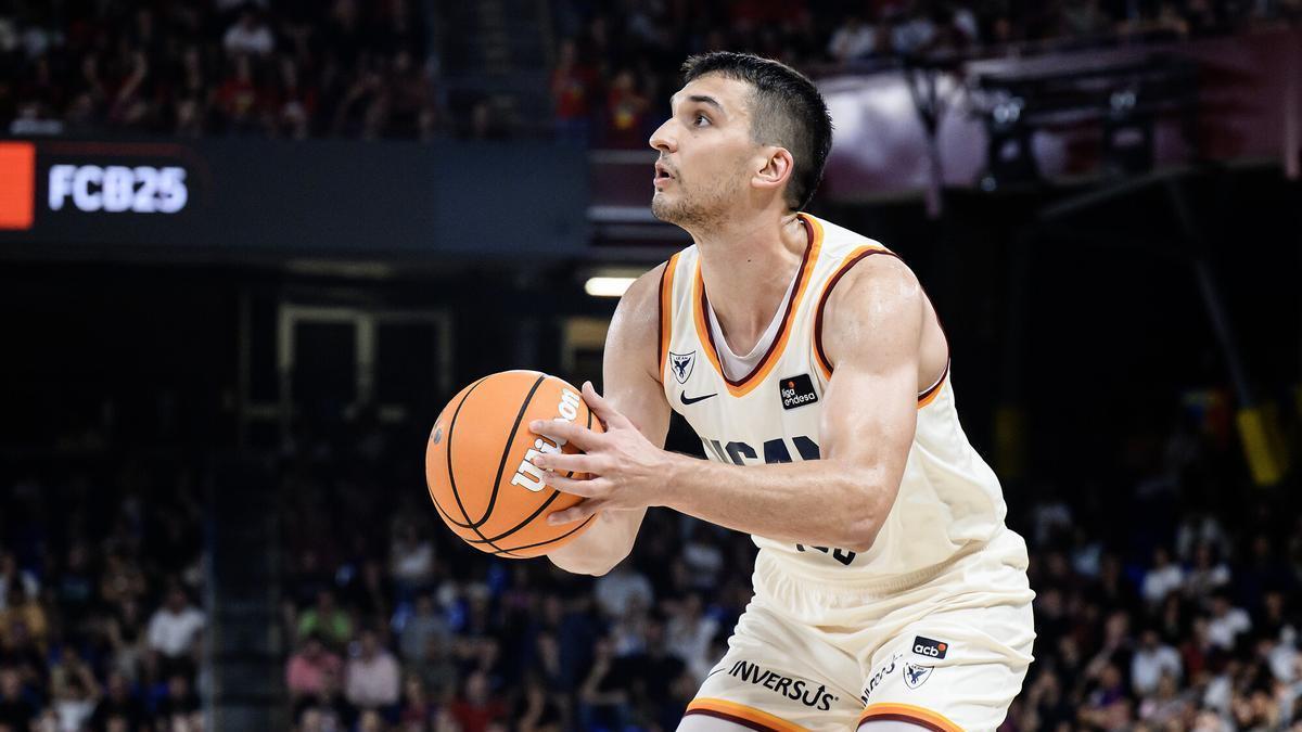 Toni Nakic, del UCAM Murcia, durante el play off de la ACB el pasado curso.