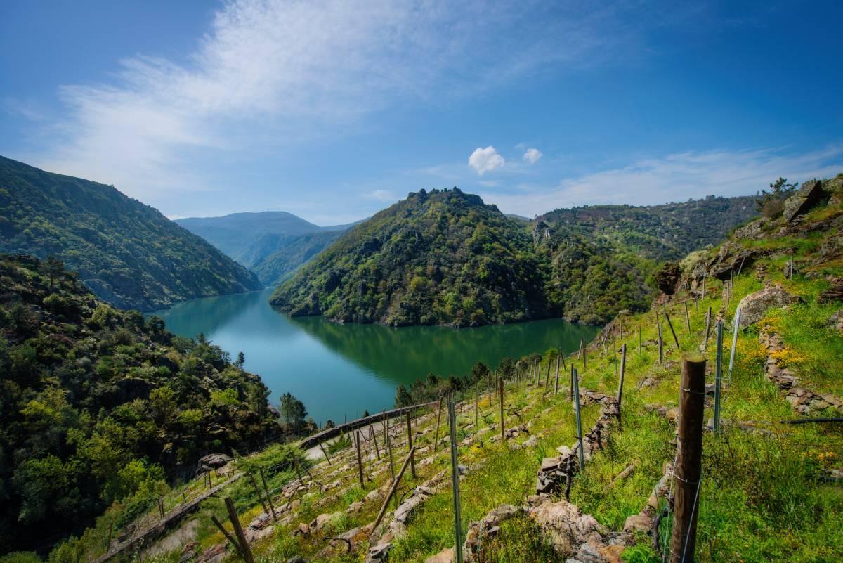 El espectacular paisaje en la Ribeira Sacra