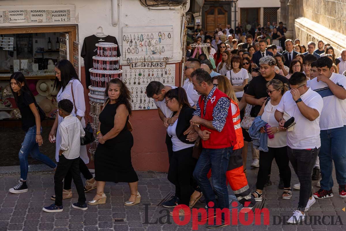 Imágenes del funeral en Caravaca de algunas de las víctimas del incendio en las discotecas de Murcia