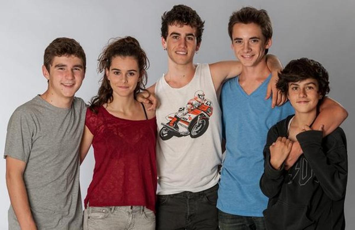 Els protagonistes de ’Polseres vermelles’. Els protagonistes de ’Polseres vermelles’.