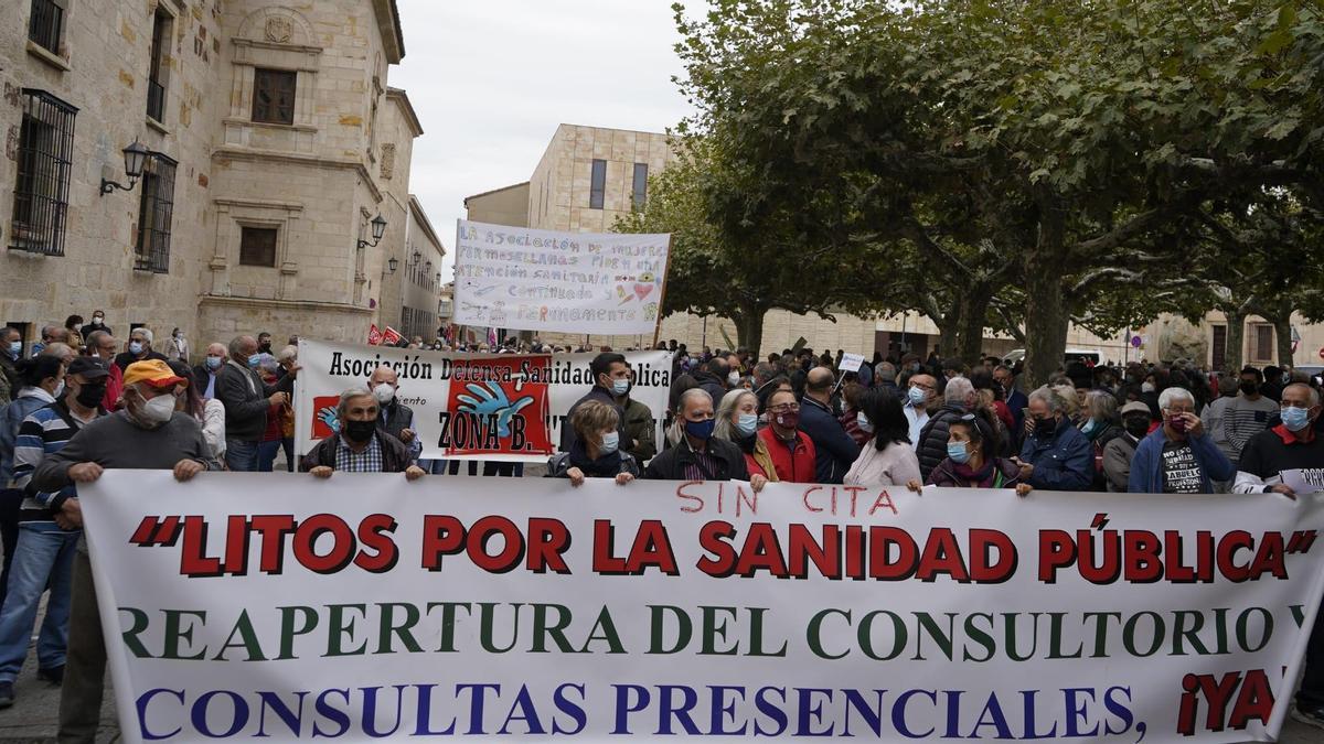 Movilización en Zamora por una sanidad digna.