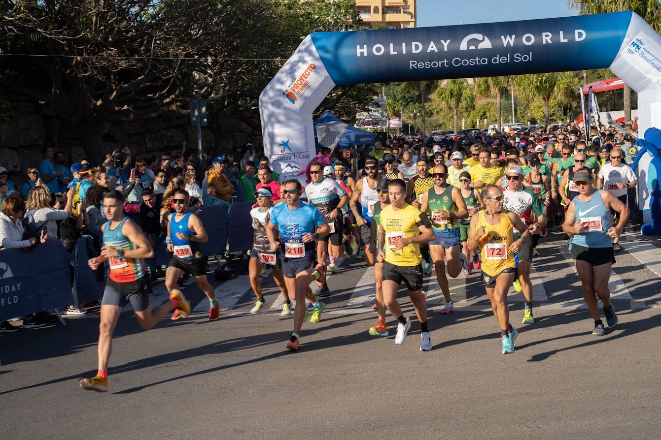 Una imagen de la VIII Carrera Litoral de Benalmádena.