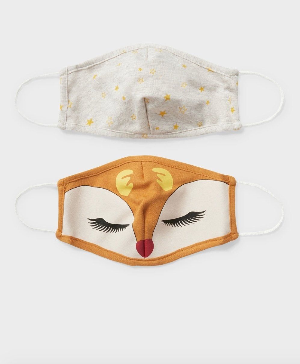 Mascarillas de reno y estrellitas