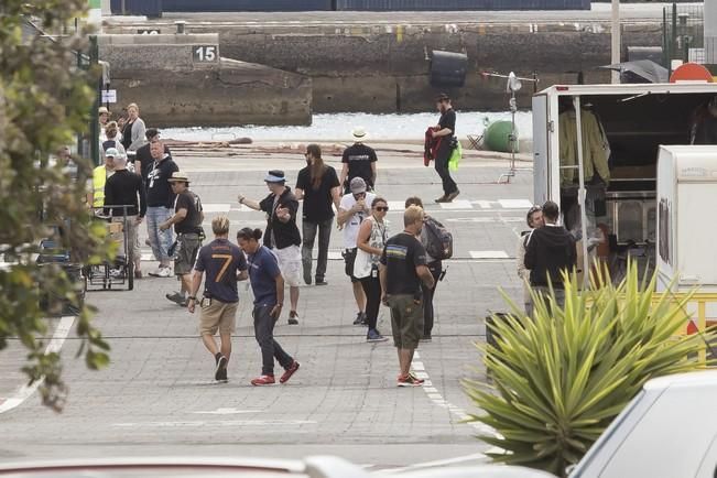 FUERTEVENTURA - GRABACION DE PELICULA EN PUERTO DEL ROSARIO - 11-04-16