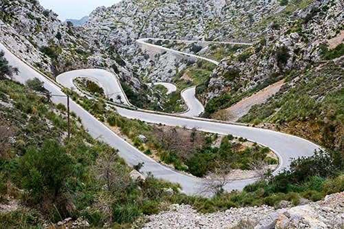 Carretera de Sa Calobra, en Mallorca.