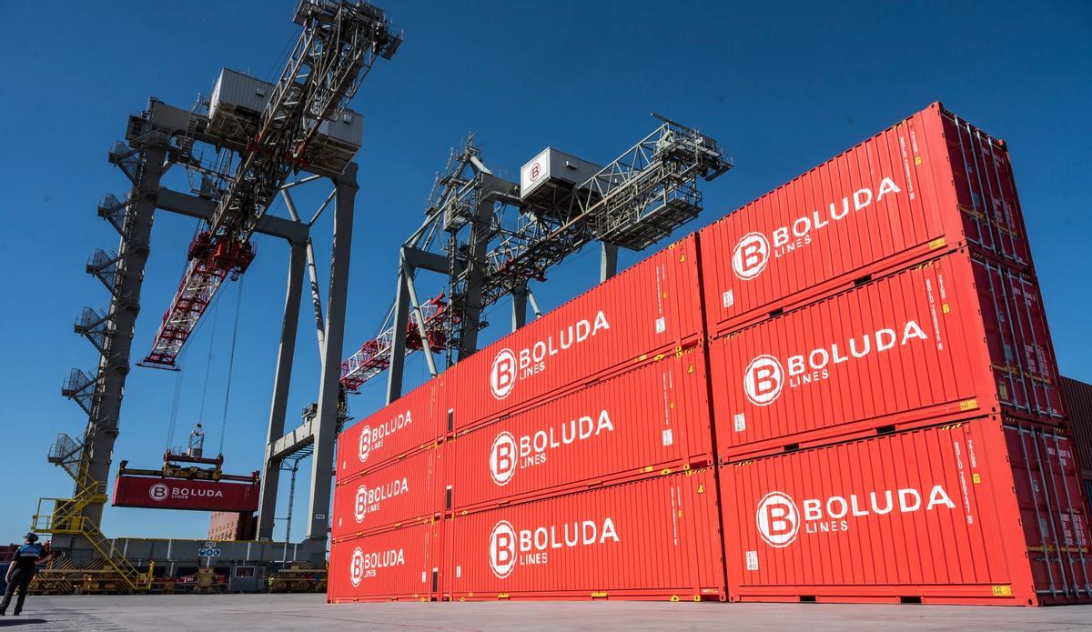 Inauguración segunda fase de las obras de la terminal de contenedores de Boluda y la entrada en funcionamiento de la terminal ferroviaria en la Autoridad Portuaria.