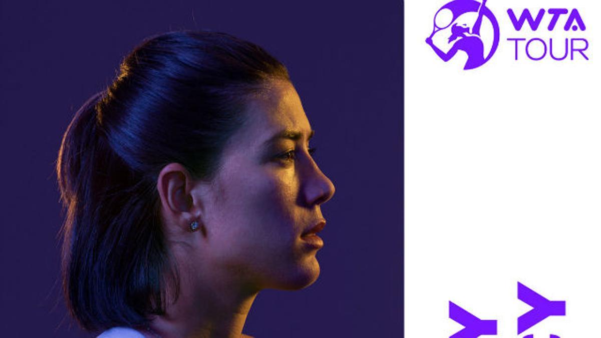 Muguruza, en la campaña de la WTA para presentar su nuevo logo